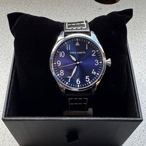 NWT Vince Camuto Midnight Blue Dial Watch